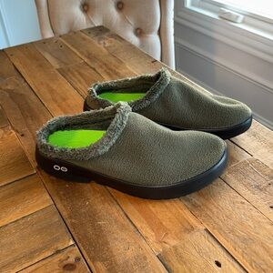 Oofos Oocoozie Mule Shoes Mens Size 12.5 Recovery Comfort Slip On Clog Slippers